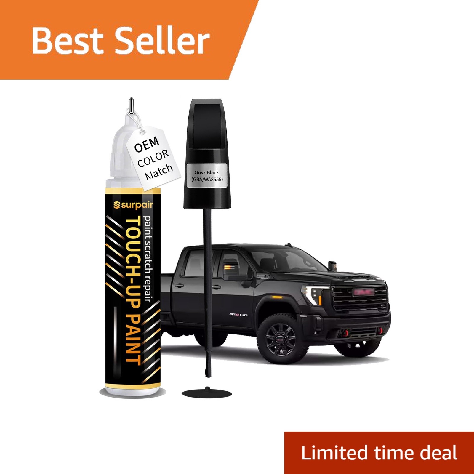 Surpair Onyx Black Void Black GBA WA8555 Touch up Paint Pen