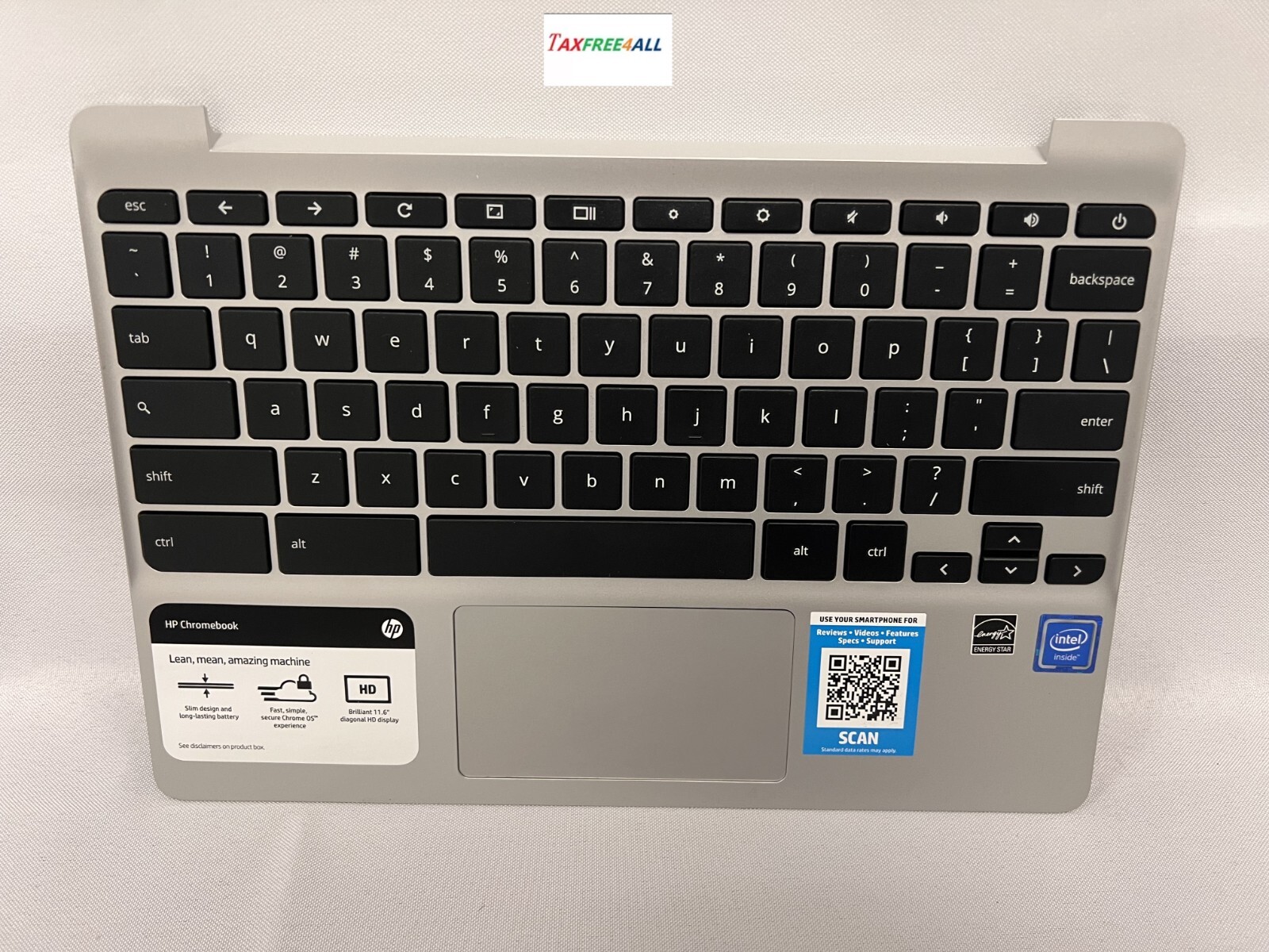 Genuine HP Chromebook 11-V010NR X7T64UA#ABA 11.6" Palmrest (900818-001)