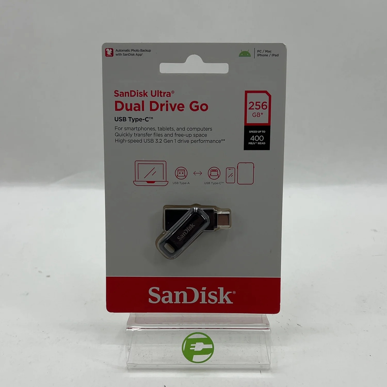 New SanDisk Ultra Dual Drive Go 256GB USB-A/USB-C Flash Drive SDDDC3-256G-A46