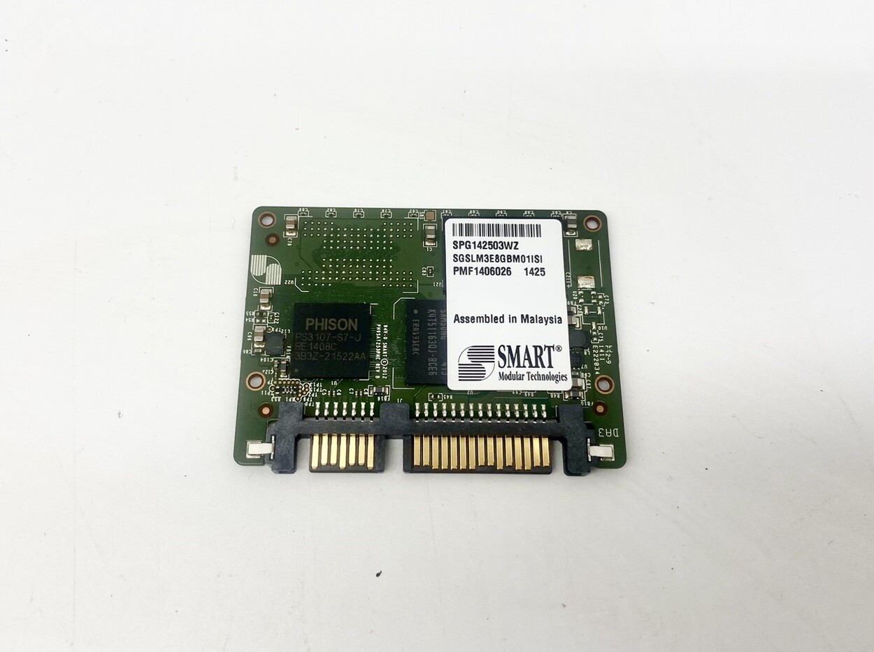 SMART Modular 8GB Industrial SATA SSD Drive SGSLM3E8GBM01ISI – Phison PS3107 Con