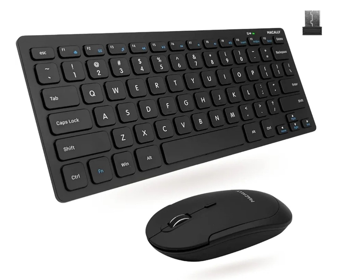 Macally for Windows Compact Wireless RF Keyboard and Mouse Combo For PC 2.4GHz