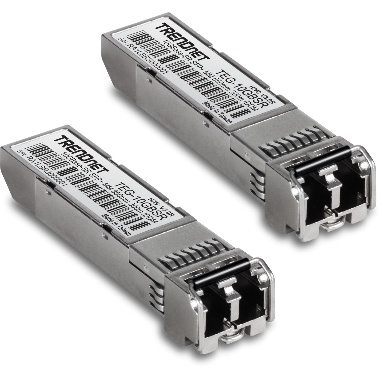 TRENDnet 2-Pack 10GBASE-SR SFP+ Multi Mode LC Modules, TEG-10GBSR/2, Supports...