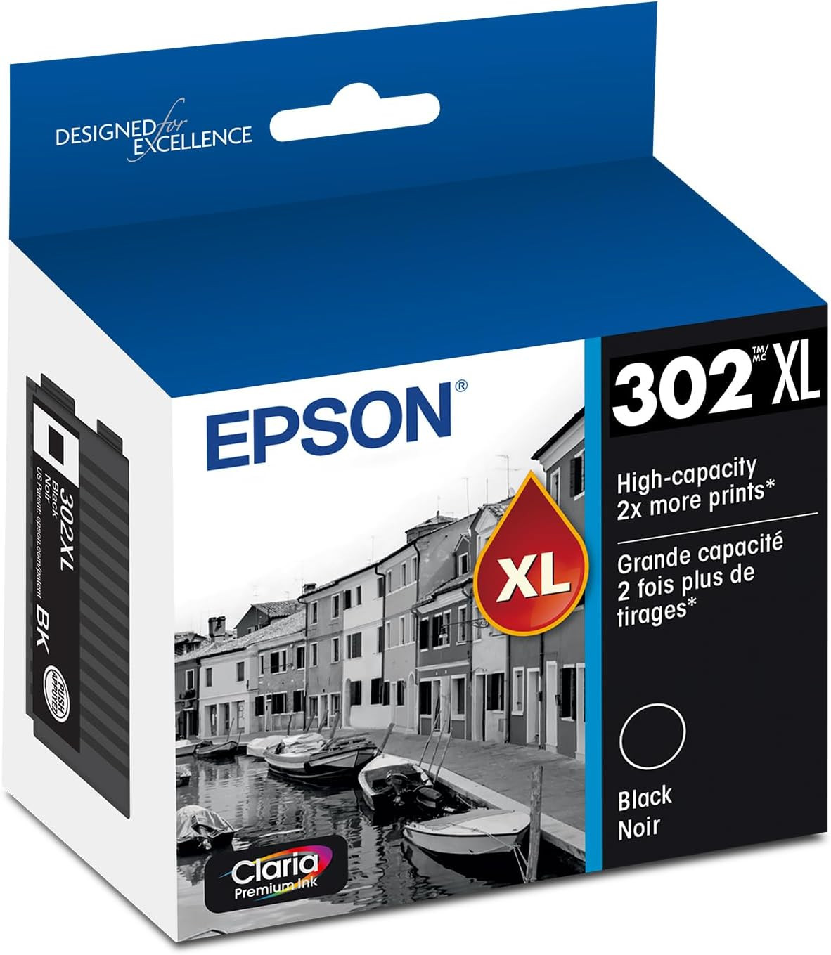 Epson 302 Claria Premium Ink High Capacity (T302XL020-S) Works with Expression X