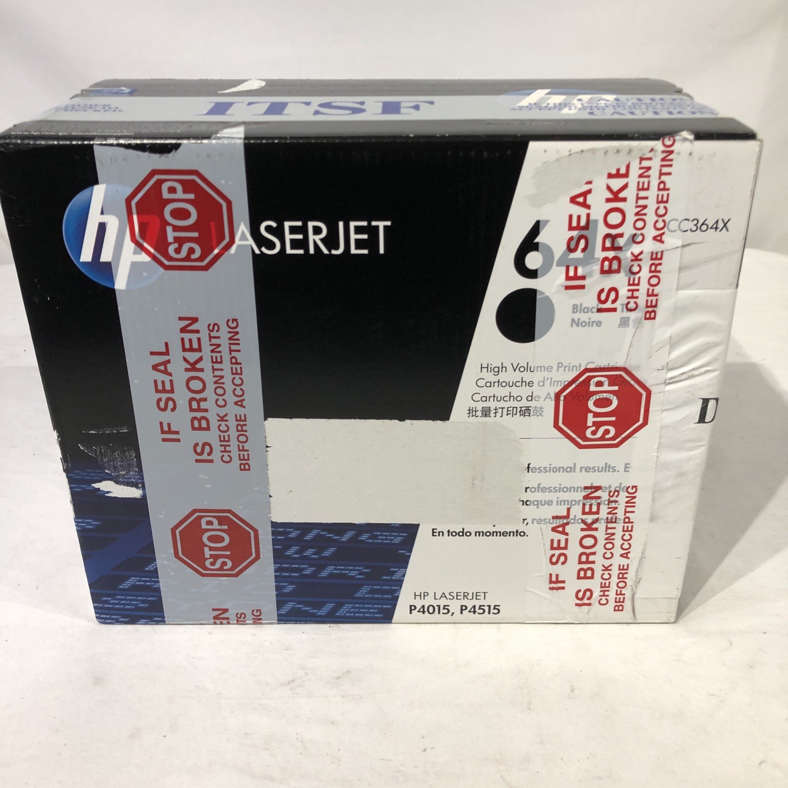 HP 64X Dual Pack Black Laser Toner CC364XD for LaserJet P4015 P4515~ NEW