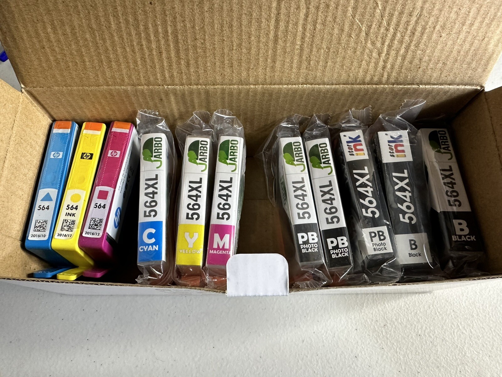 Mixture Of St@r Ink, Jarbo And Genuine HP 564XL Inks 5 Black 6 Color Inks Sealed