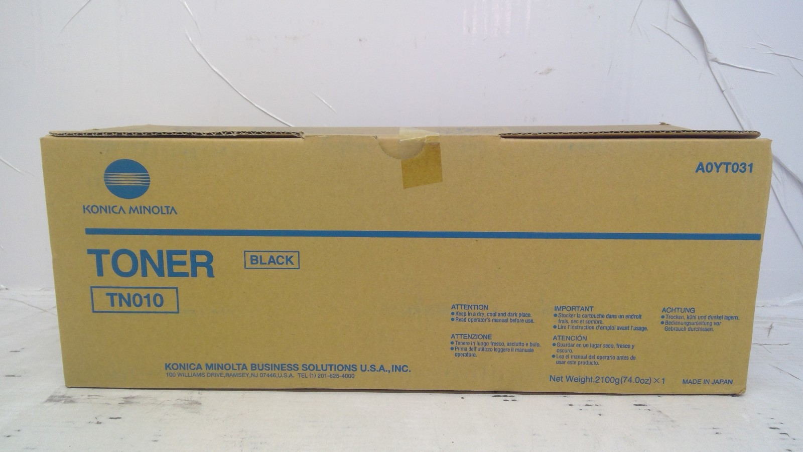 Genuine Konica Minolta TN010 Black Toner Cartridge A0YT031