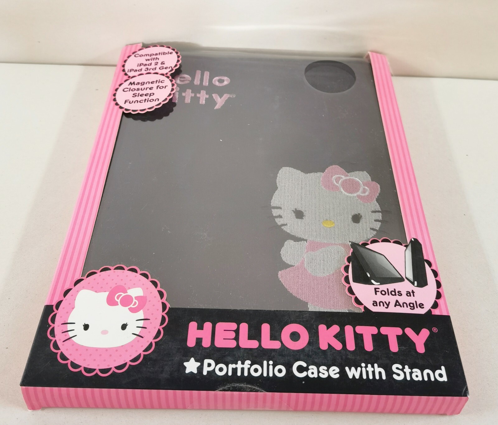 Hello Kitty Embroidered Portfolio Case with Stand for iPad