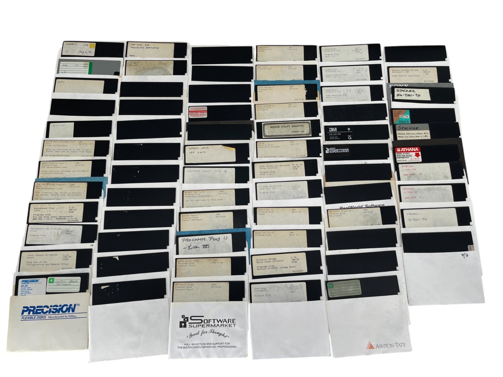 Vintage 5.25 -Inch Floppy Disk Lot of 70 – Mixed Brands – As Is / Untested #17