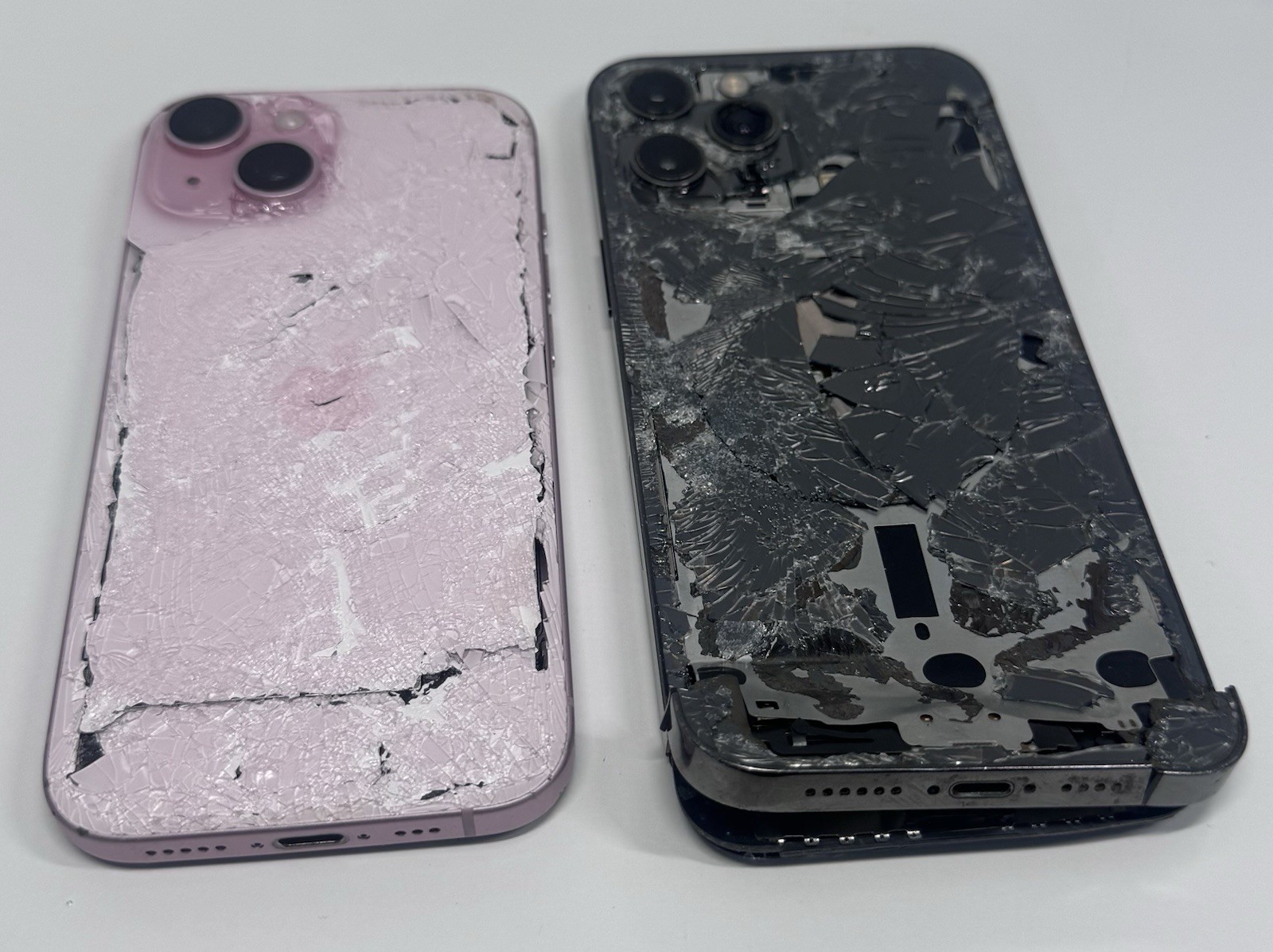 Lot of 2 Apple iPhones As-Is Repair Iphone Used Preowned 12 Pro Max Iphone 15