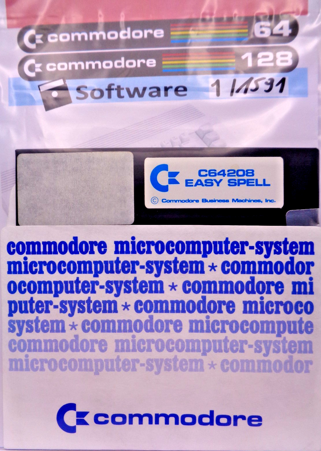 COMMODORE 64/128 -- EASY SPELL (COMMODORE C64208 - DISK)