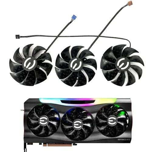 Replacement Graphics Card Fan for RTX 3080 3070 3090 FTW3 - 87MM PLD09220S12H, B