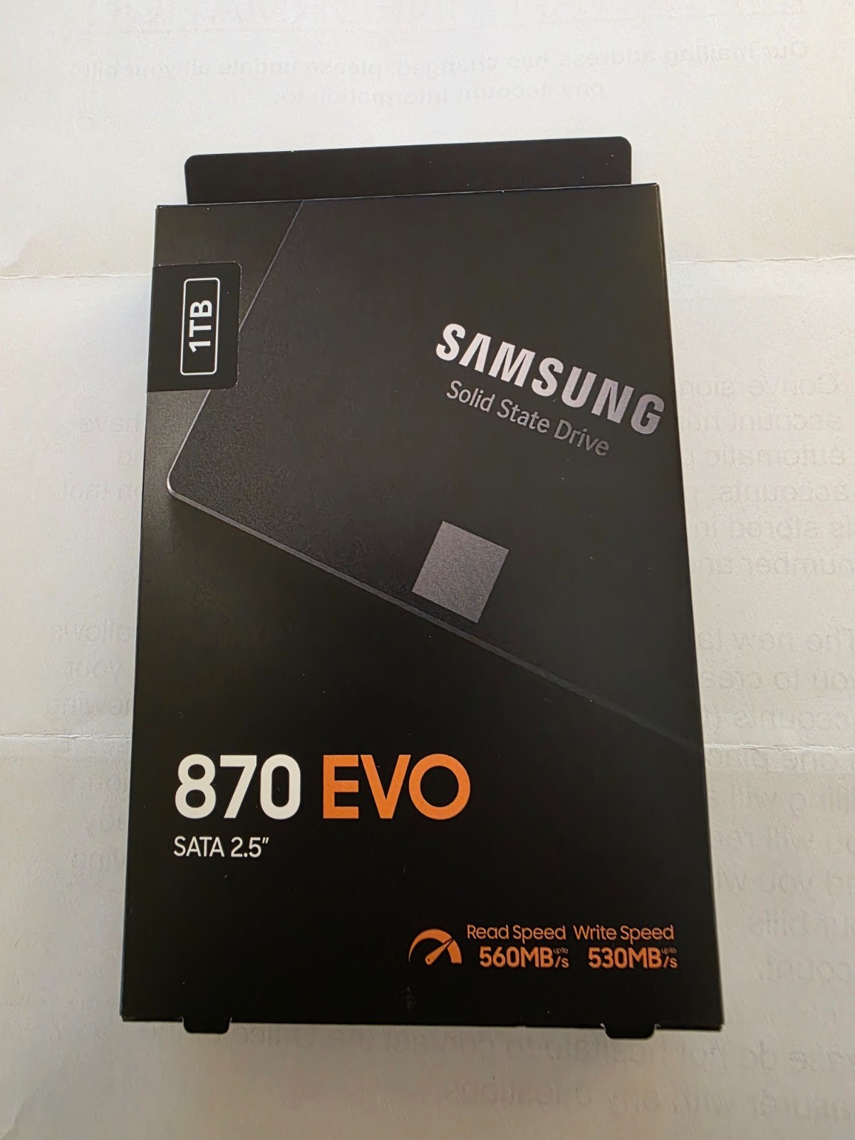 Brand New in sealed box Samsung 870 EVO 1TB, 2.5 inch Internal SSD, MZ-77E1T0BW