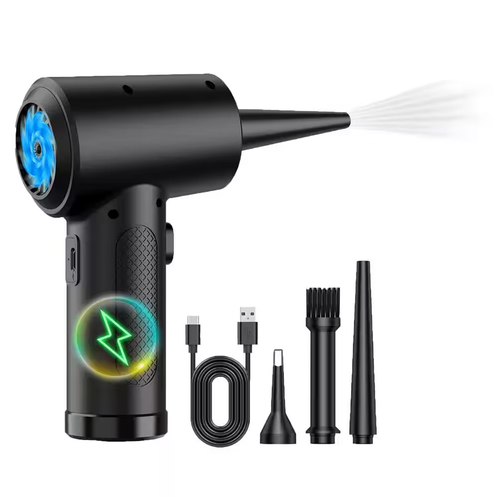 Newhouse Electric Cordless Air Duster 3-Speed Blower for Car, Computer Cleaning,