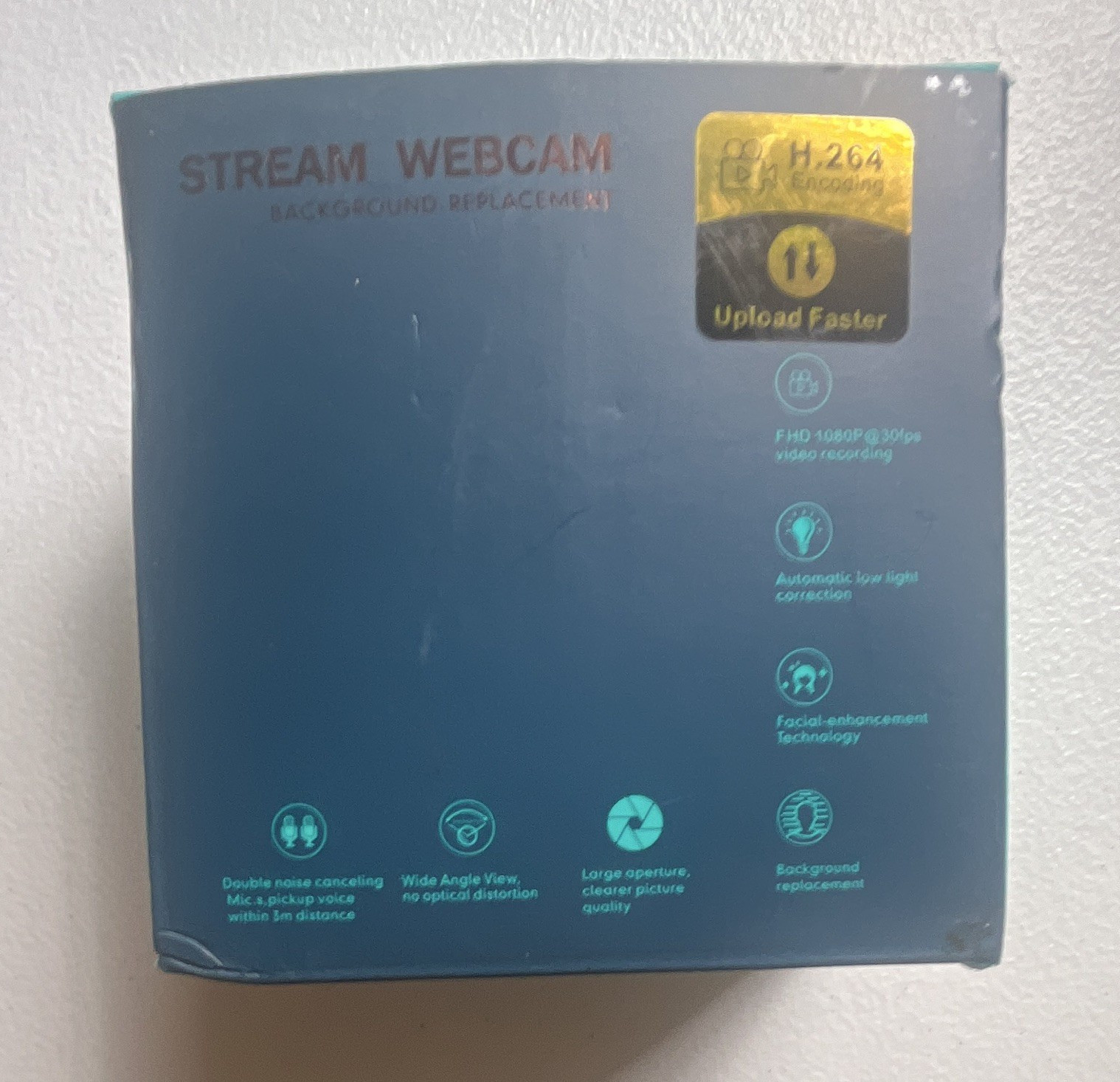 UNZANO UHD920 1080p Webcam 30fps USB 2.0 Built-In Mic Background Replace