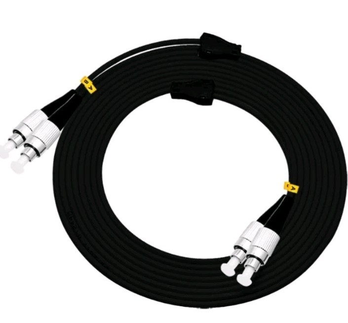 100ft/30m FC-FC Outdoor Armored Duplex 9/125 SM Fiber Optic Cable