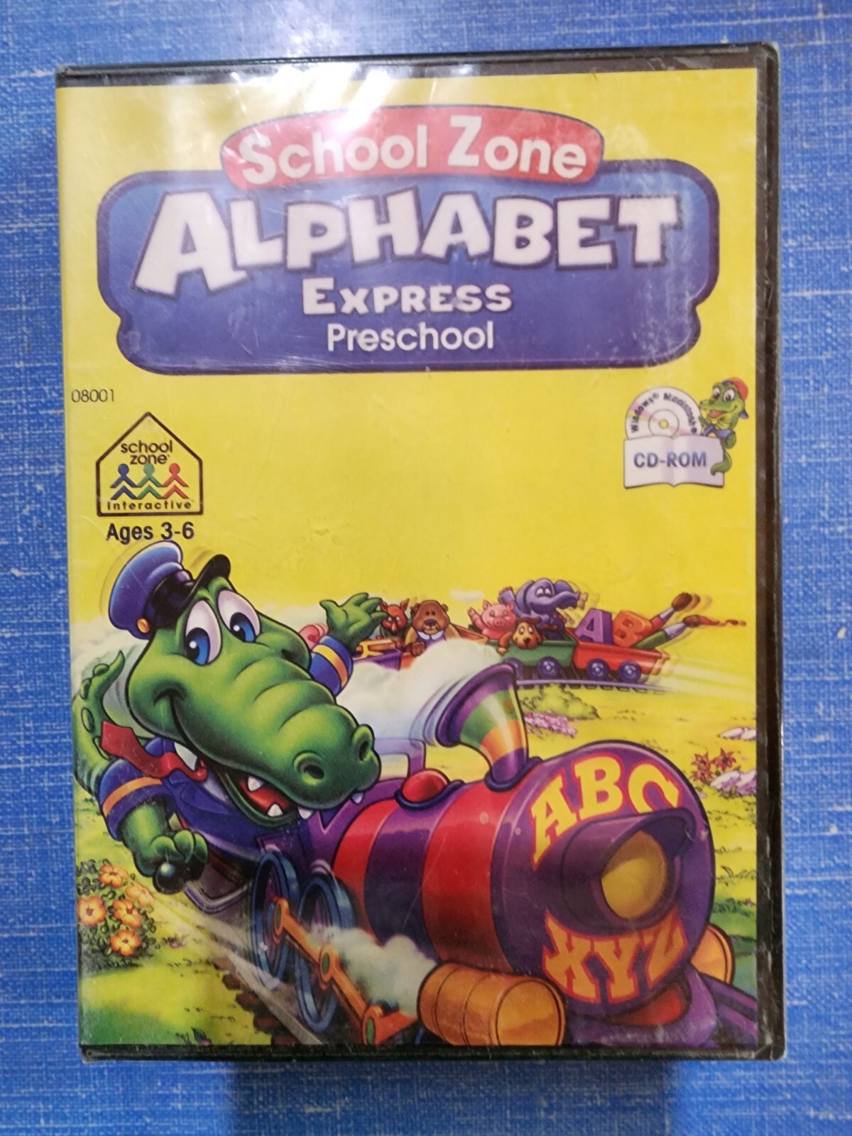 School Zone Alphabet Express Preschool Pc Cd Rom Brand New Sealed