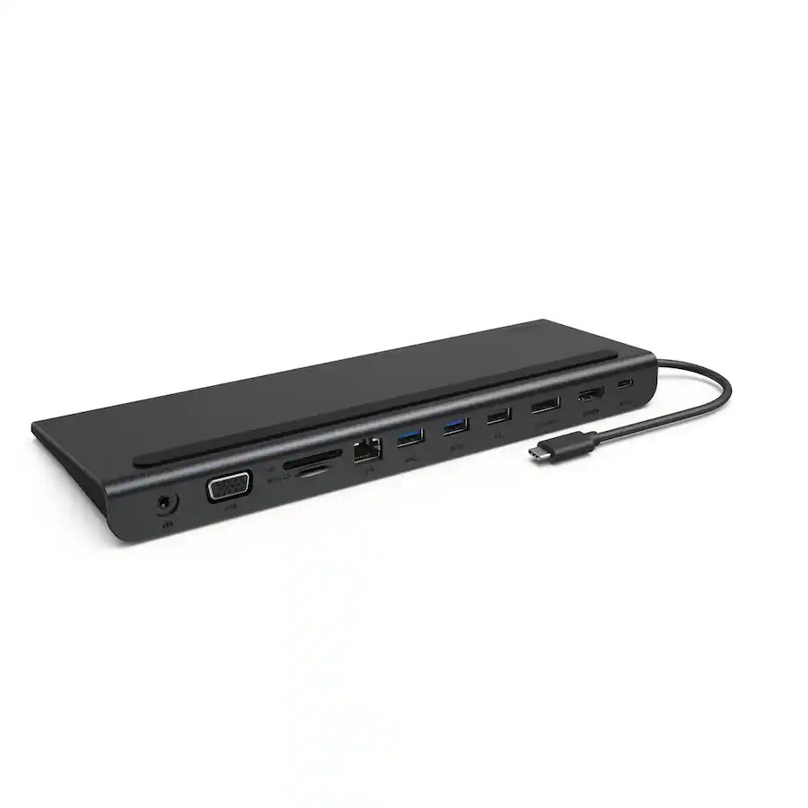 Belkin - 11-in-1 USB-C Hub Dock - INC022ttDG-RL - Dark Gray - No Box VG