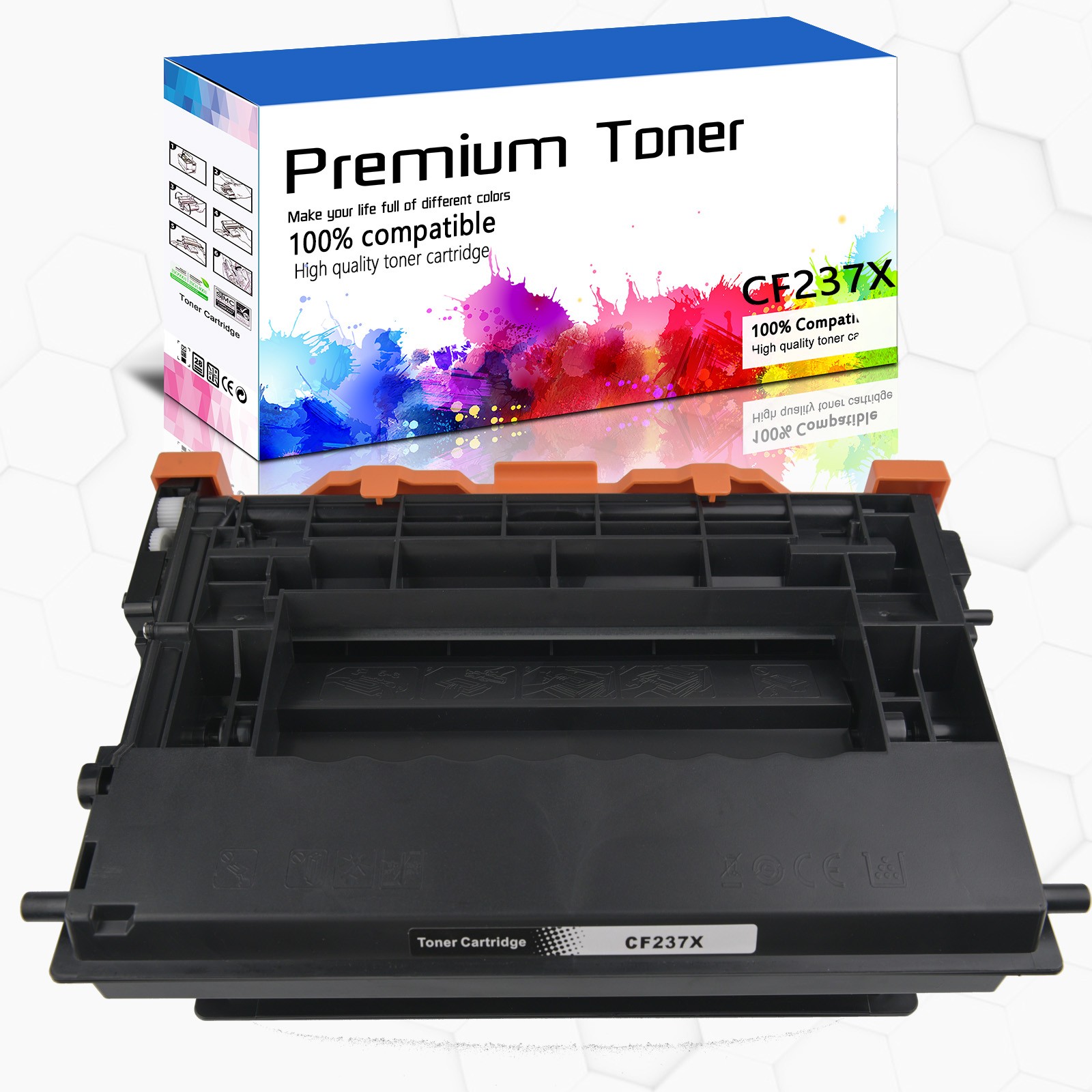 1PK CF237X 37X High-yield Toner Cartridge For HP LaserJet M608n M608x M608dn