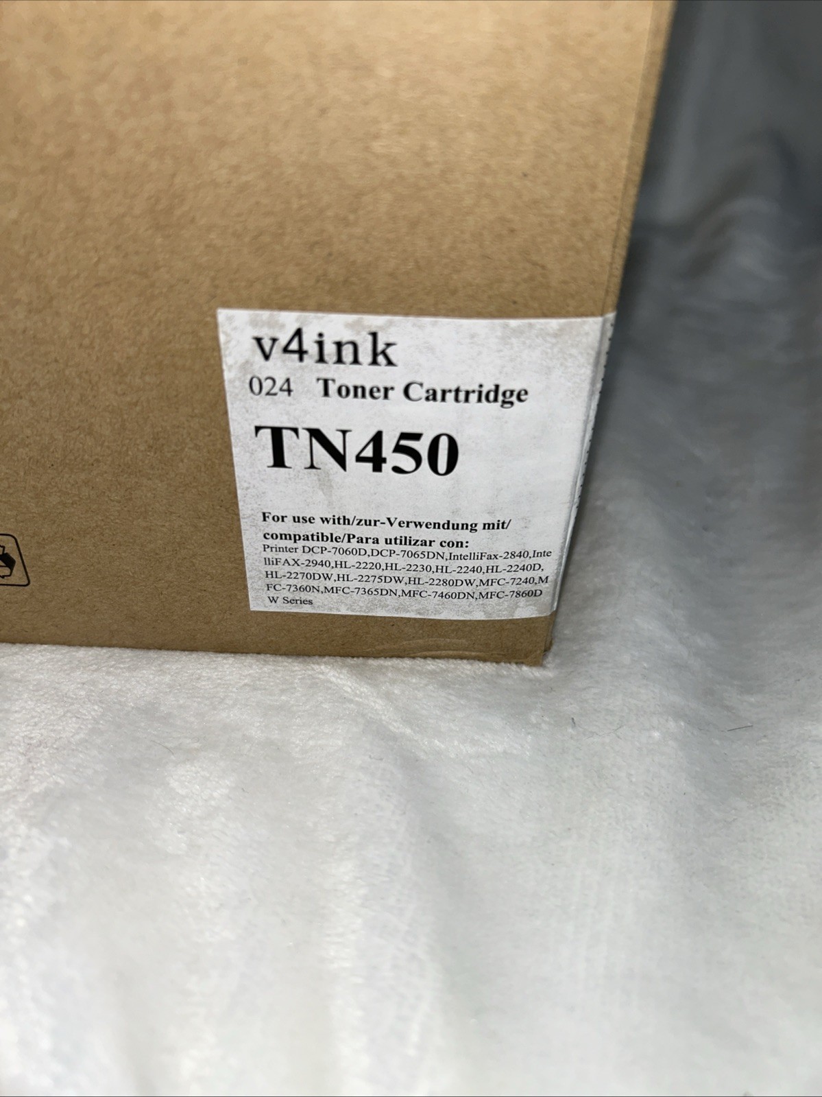 V4Ink 4 Pack Replacement For Brother Tn450  024 Toner Cartridge