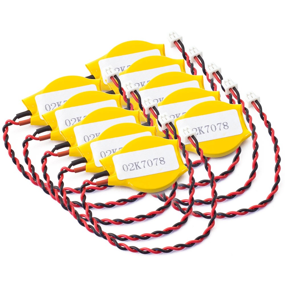 10-pk of 02K7078 Backup Batteries for Lenovo ThinkPad - X30 X31 X32 R50 R51 R52