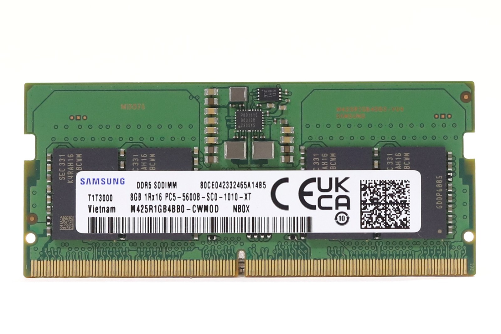 Samsung 8GB 1Rx16 PC5-5600B-SC0-1010-XT Laptop Memory P/N: M425R1GB4BB0-CWM0D