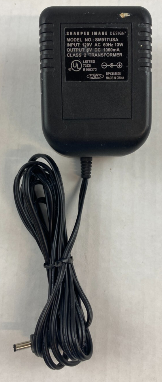 Original Sharper Image SM917USA 6V DC 1000mA Charger Power AC/DC Adapter