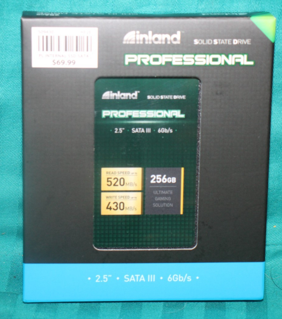 Inland Professional 256GB 2.5" SATA III 6Gb/s Internal SSD 520/430MB/s