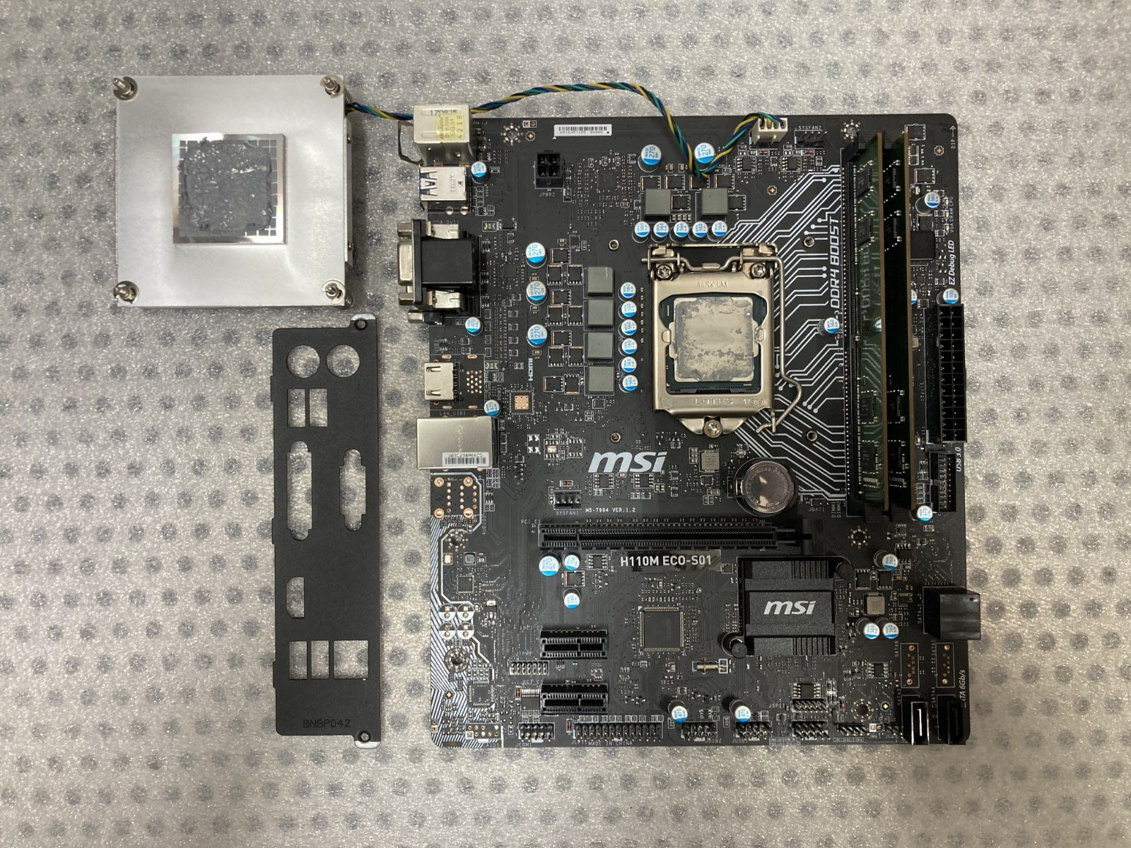 MSI H110M ECO-S01 MicroATX Motherboard & Intel Celeron G3900 8GB DDR4 Bundle