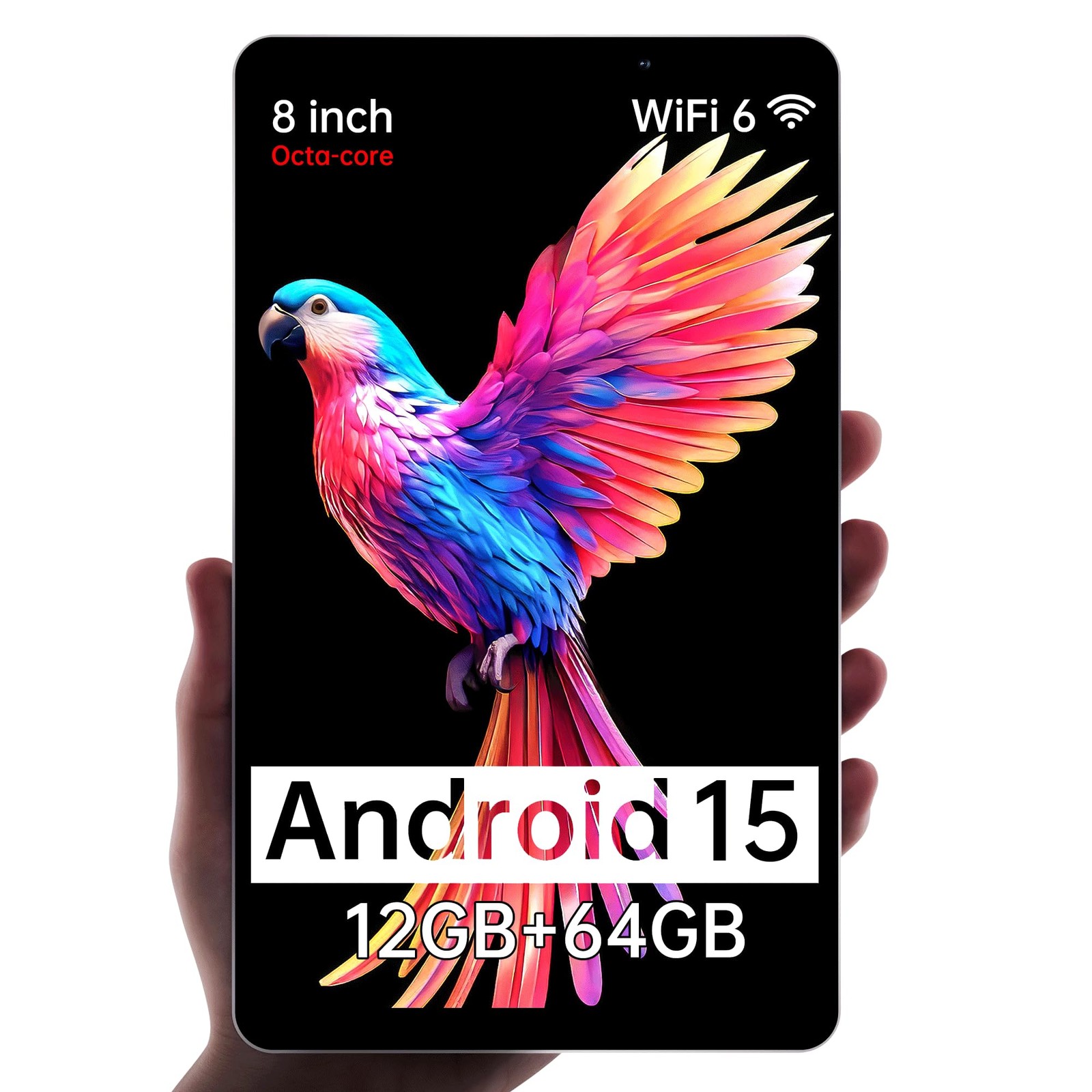【2025 Android 15 M8 8 inch，8 core CPU, 12GB+64GB，2TB Expandable, HD IPS Displ...