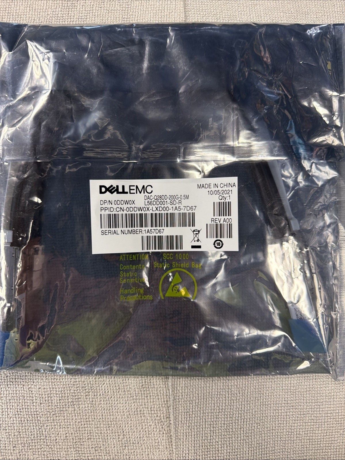 *NEW* DELL DAC-Q28DD-200G-0.5M 0DDW0X