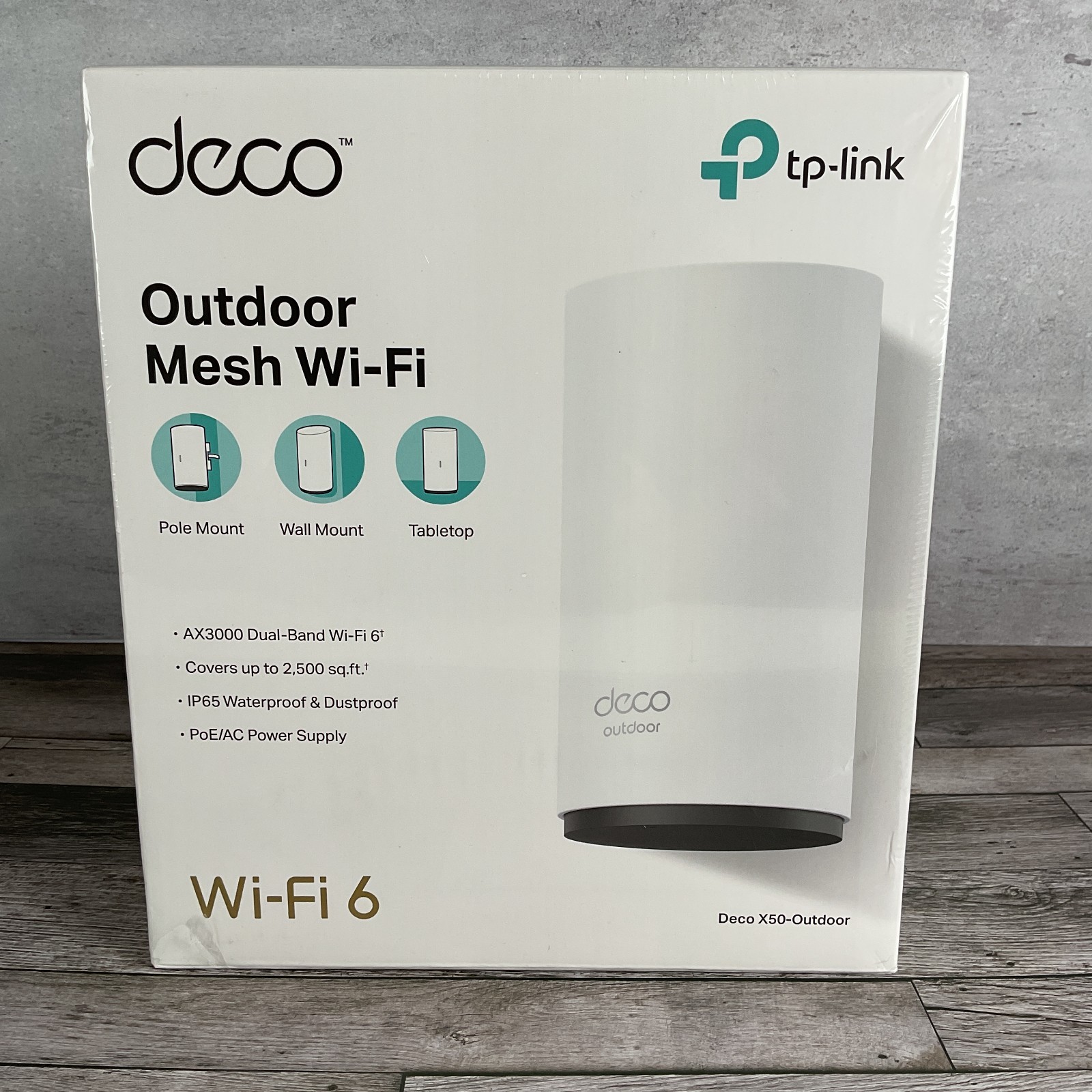 TP-Link Deco X50-Outdoor AX3000 WiFi 6 Mesh Node White 1-Pack