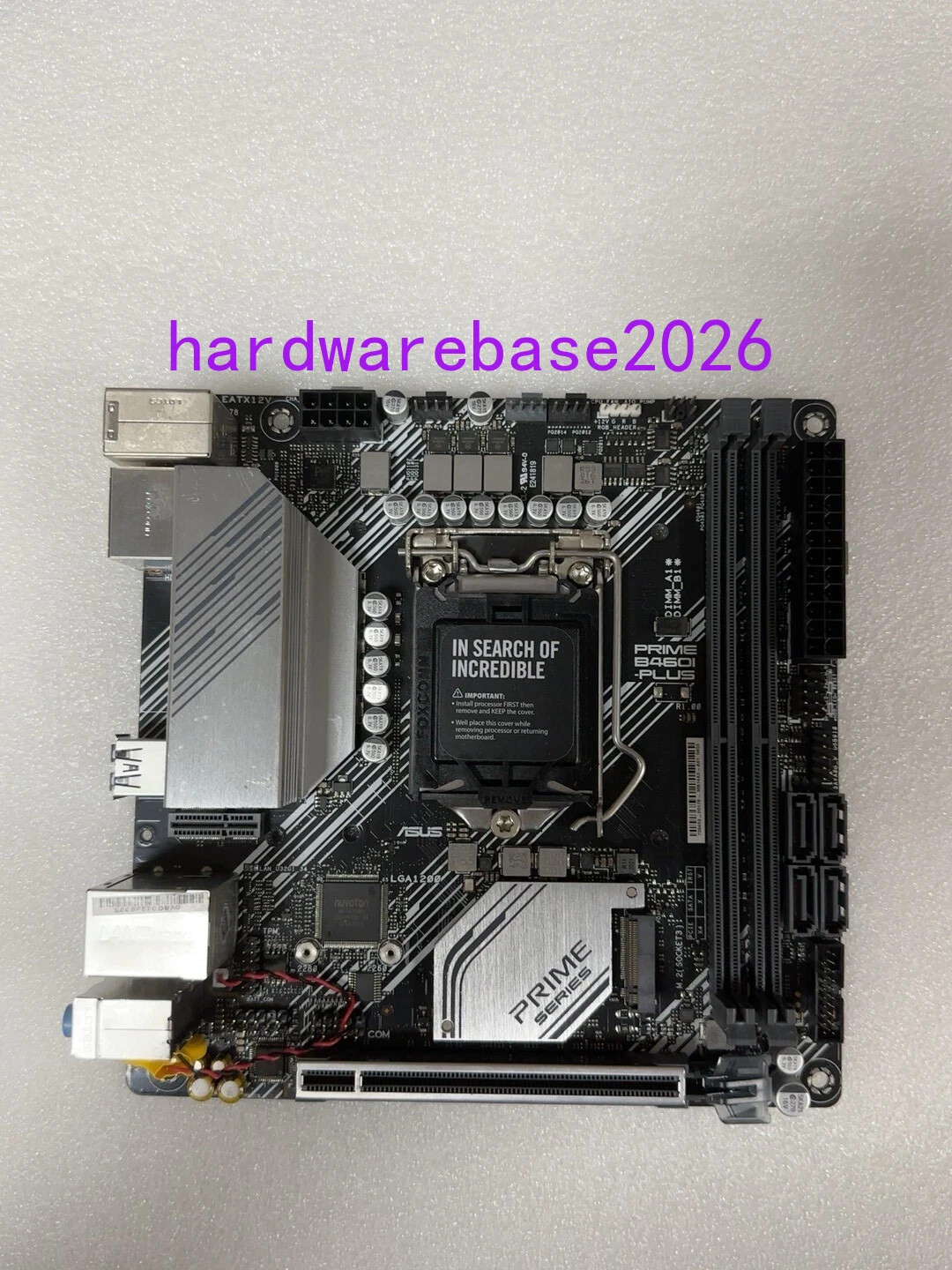 ASUS PRIME B460I-PLUS Motherboard Intel B460 LGA 1200 2 x DDR4 M.2 Mini ITX HDMI