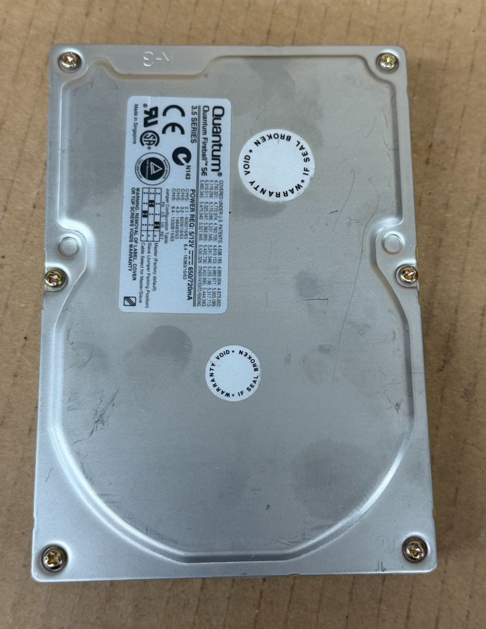 QUANTUM FIREBALL SE- DSZXX- USED