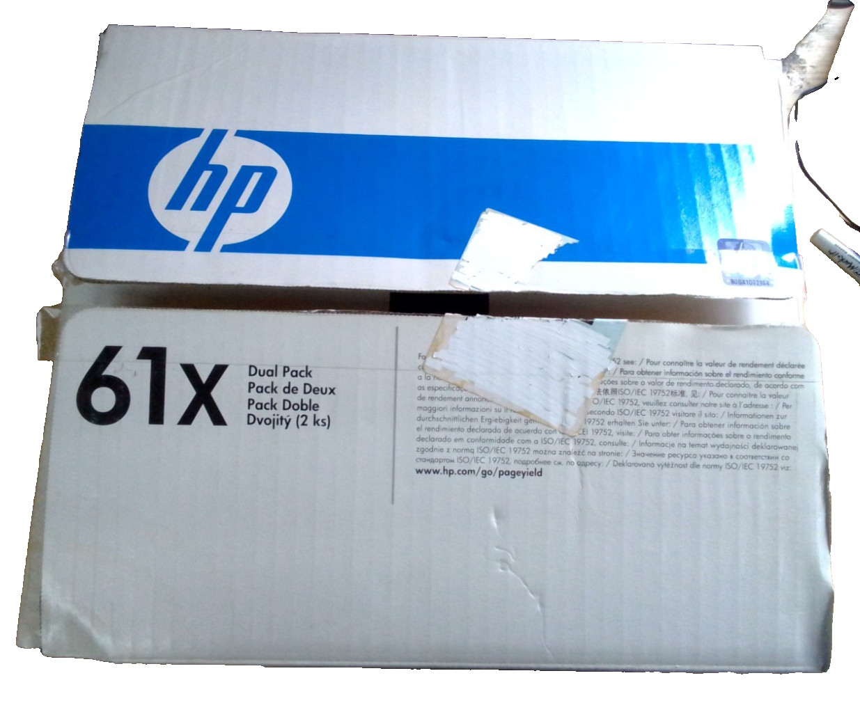 New Genuine HP 61X Black Toner Cartridge - Dual Pack (C8061D)