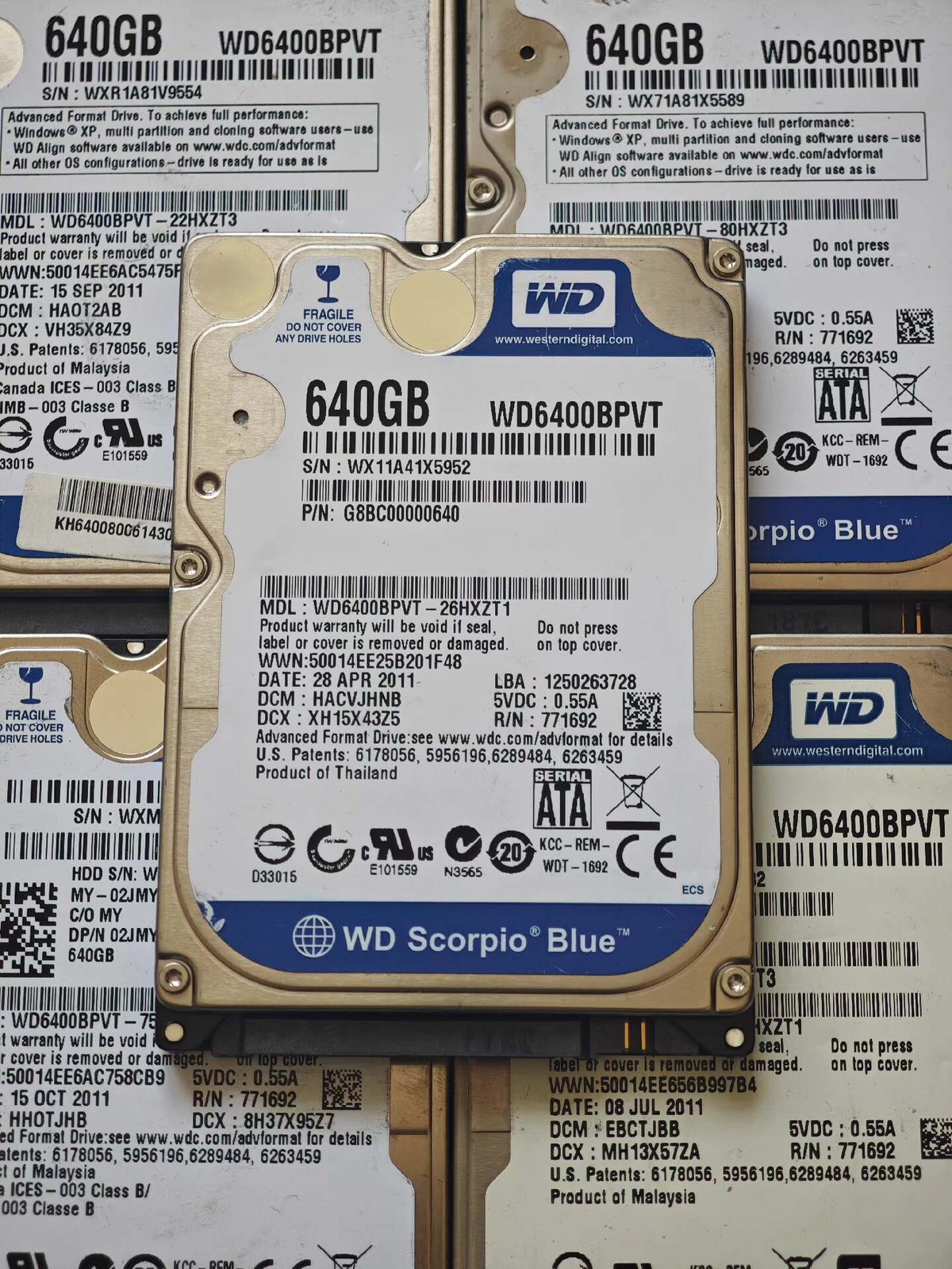 Western Digital 640GB 2.5 inch SATA HDD 5400 RPM 9mm Notebook Hard Disk