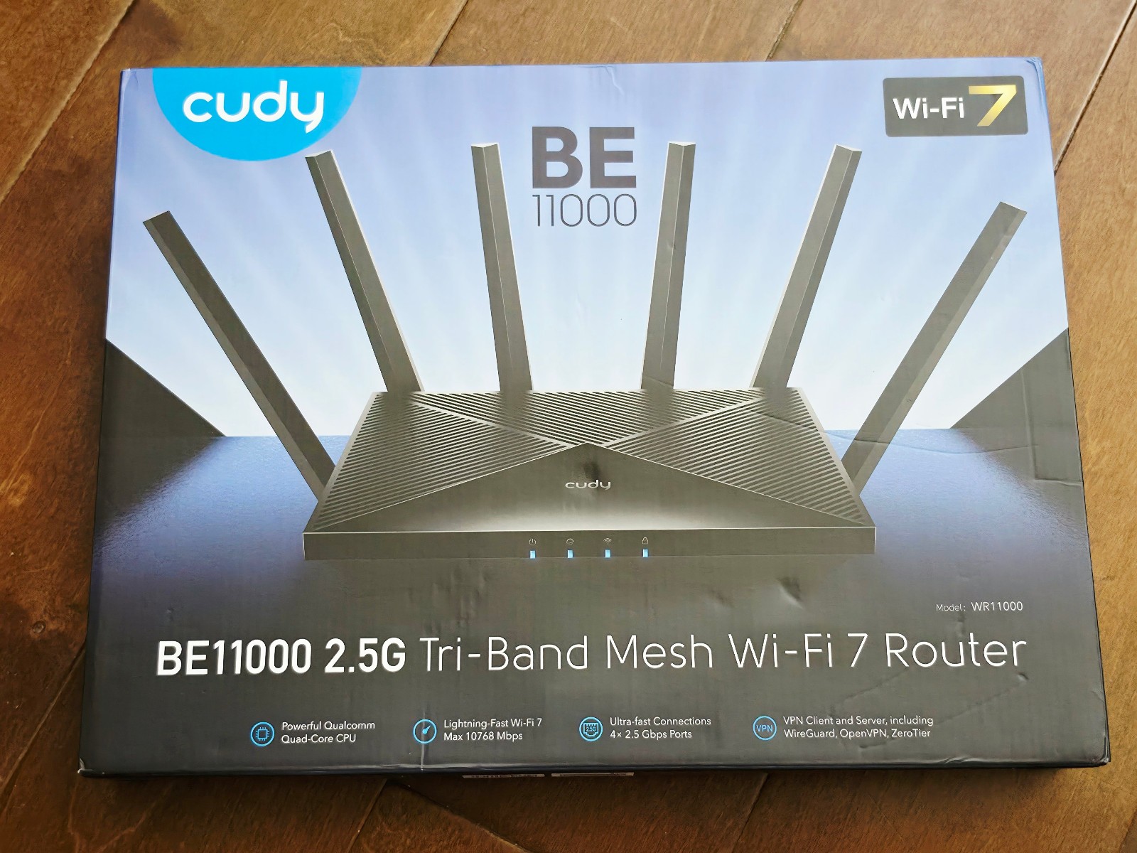 Cudy BE11000 2.5G Tri-Band Mesh Wi-Fi 7 Router / WR11000