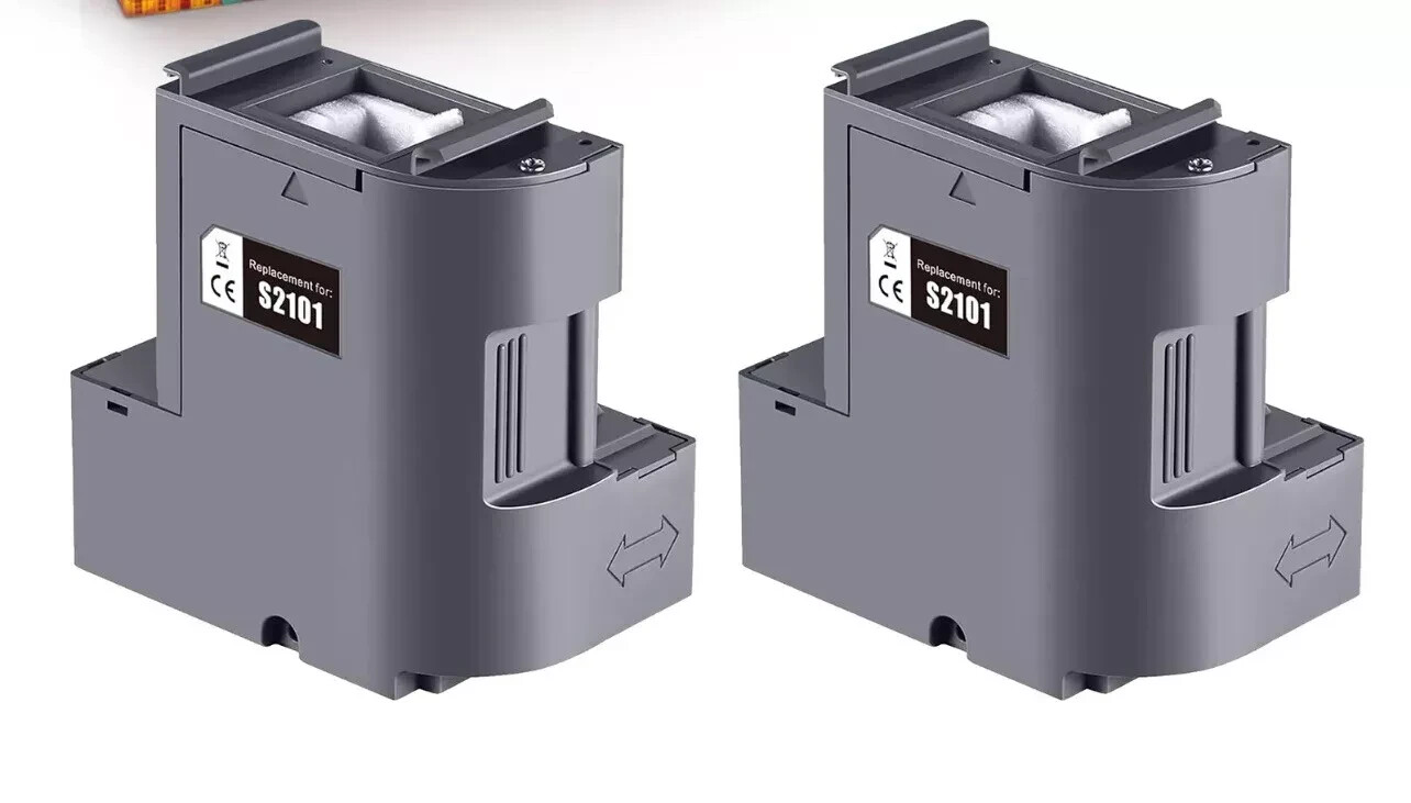 2x S2101 Maintenance Ink Box For Epson SureColor F170 Printer Waste Ink-Tank