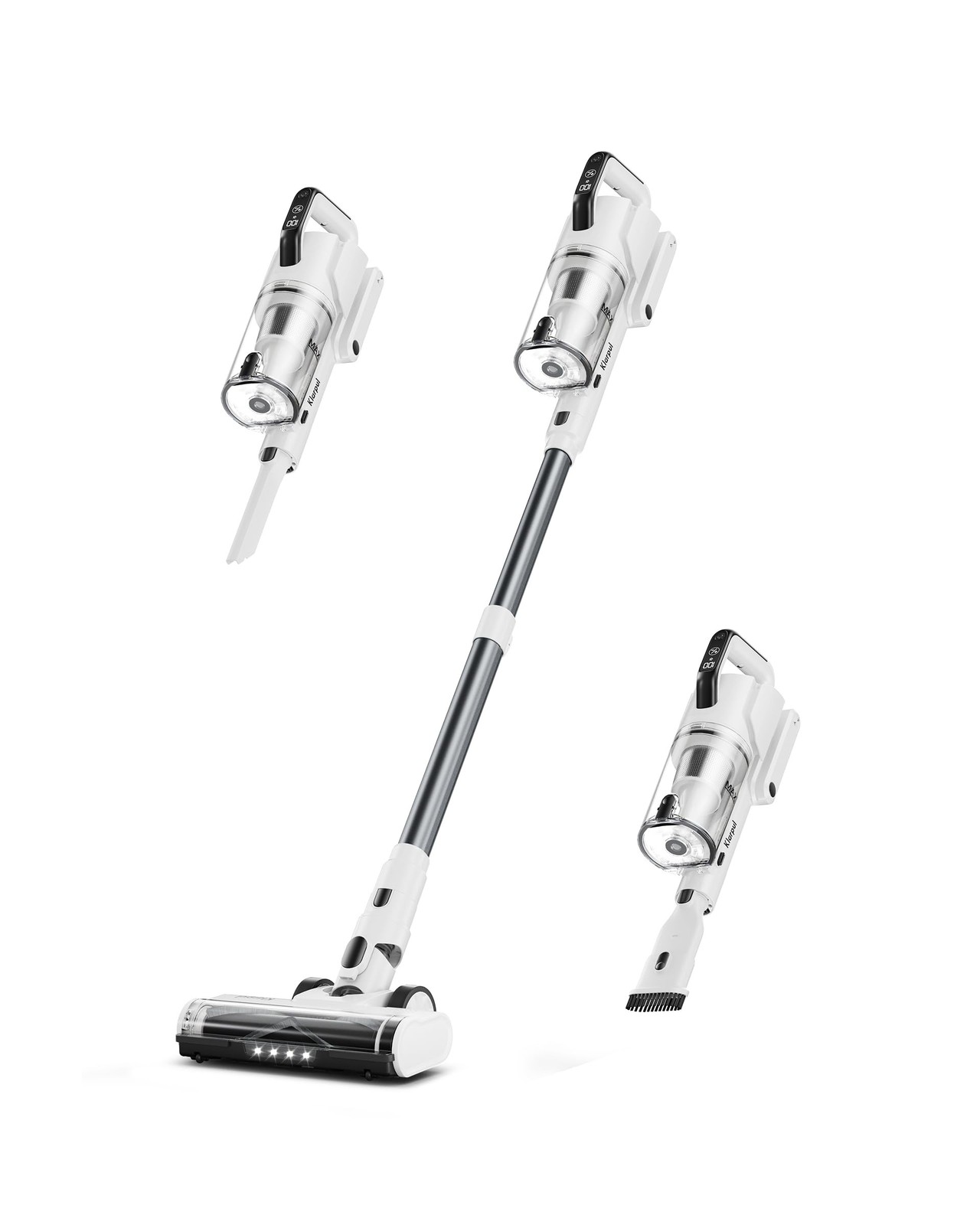 Cordless Vacuum Cleaner, 600W 50KPA 70Mins Runtime Fast Charging Vacuum Clean...