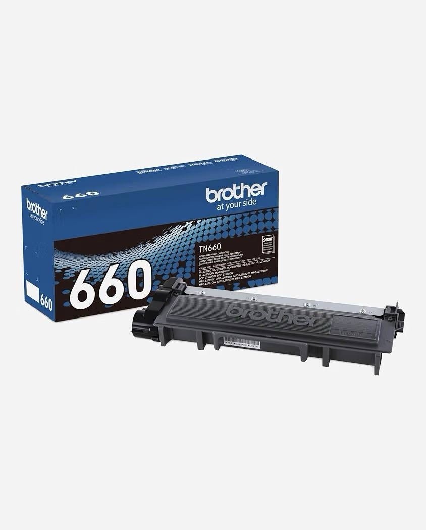 Brother Genuine TN660 High Yield Black Toner Cartridge 2,600 Page Yield