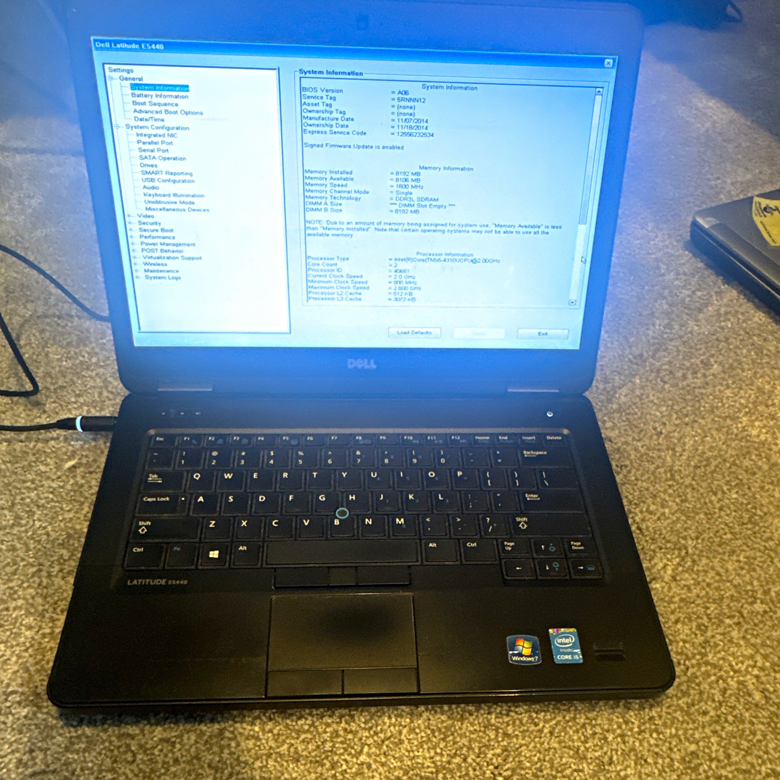 Dell Latitude E5440 14" Core i5-4310U 2.0GHz 8GB Webcam Black