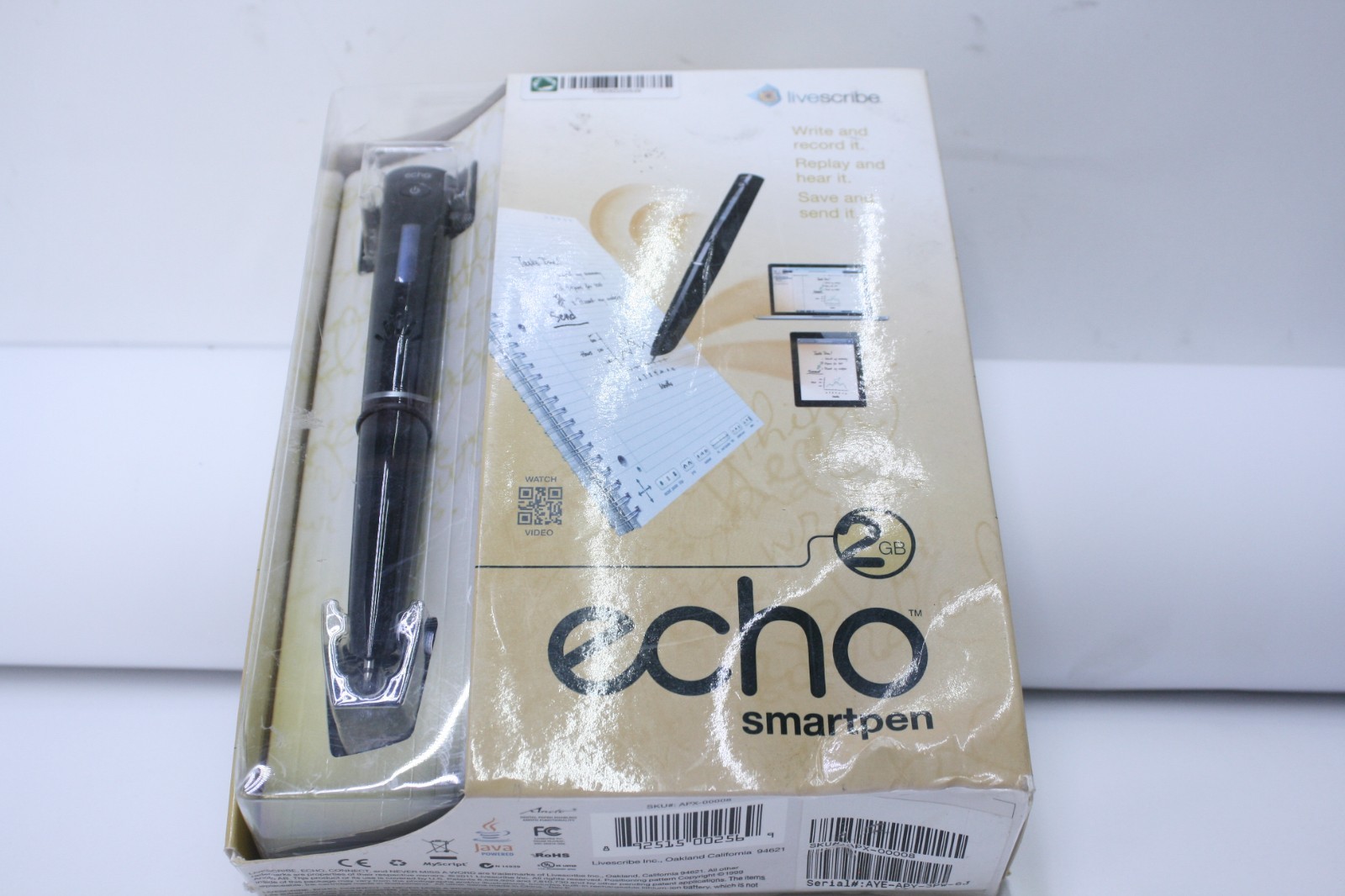 Livescribe 2GB Echo Smartpen Record and Playback Everything you Write & Hear -T7