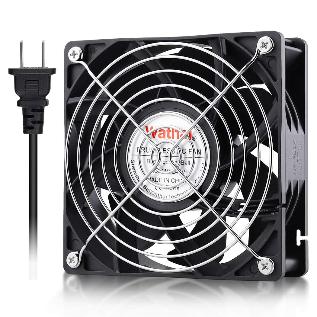 EC Industrial Case Fan 120mm x 38mm Ball Bearing AC 110V 115V 120V 220V 240V ...