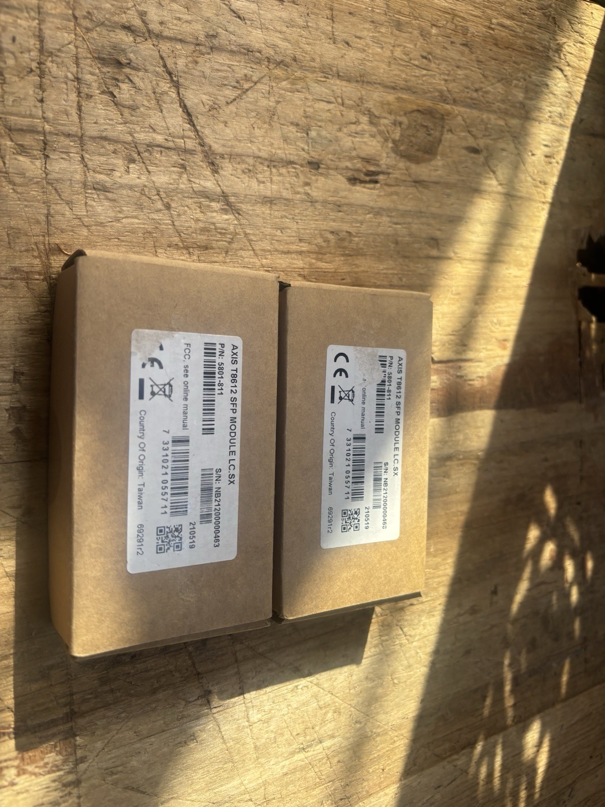 Axis T8612 SFP Multi-mode Fiber Module LC.SX 2 Units Lot