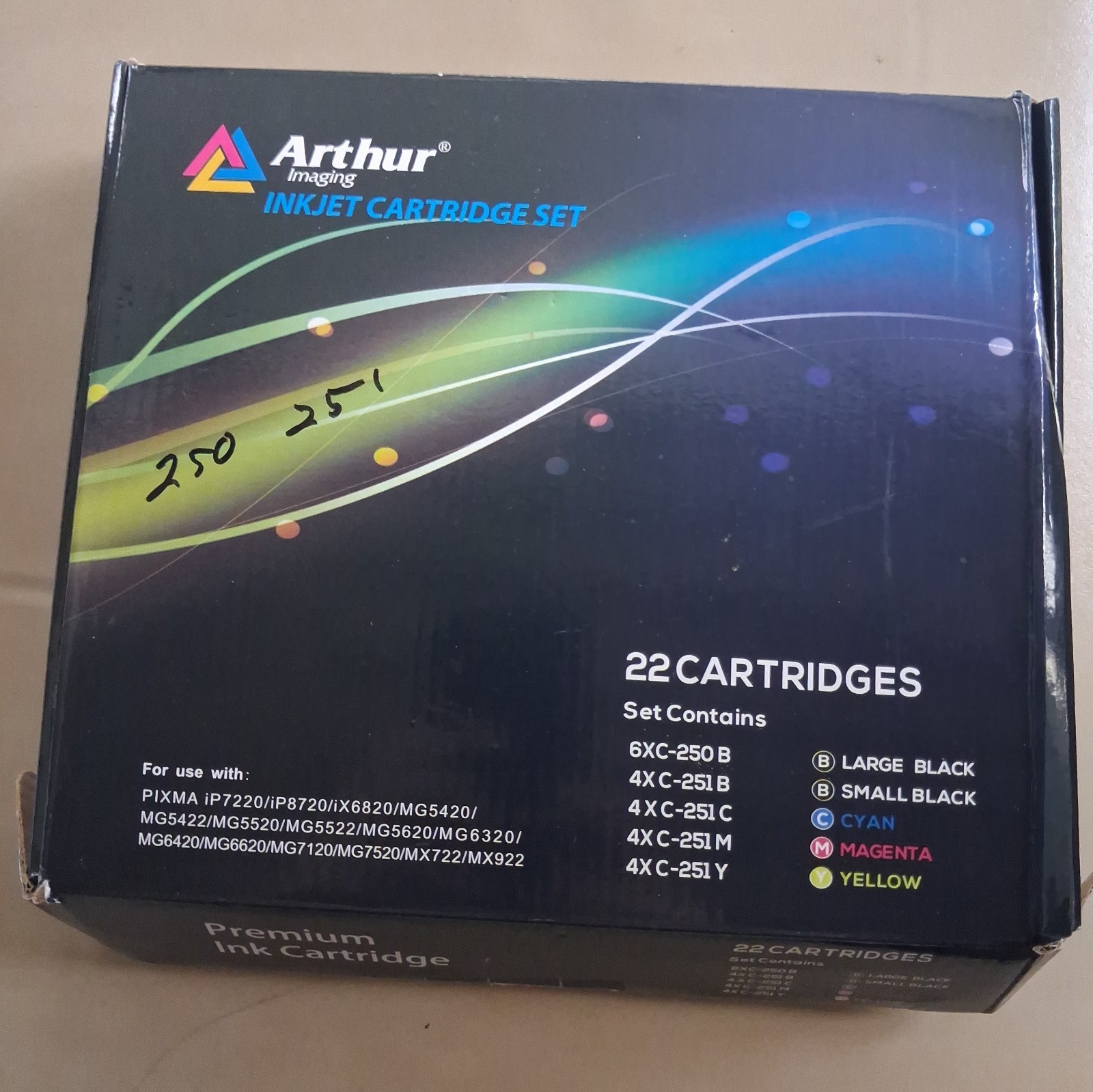 Arthur Imaging Cannon Pixma Inkjet Cartridge Set 22 Printer Ink - 2 Missing Open