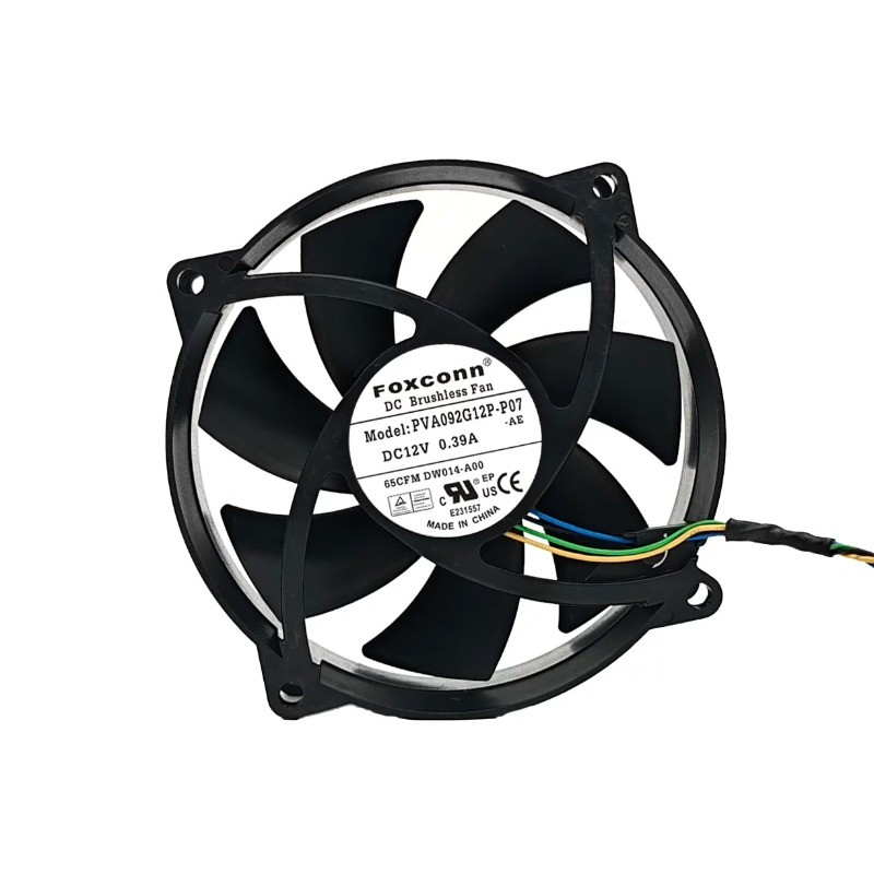 For Foxconn PVA092G12P-P07 92*92*25MM 9CM 12V 0.39A 4Pin Cooling Fan