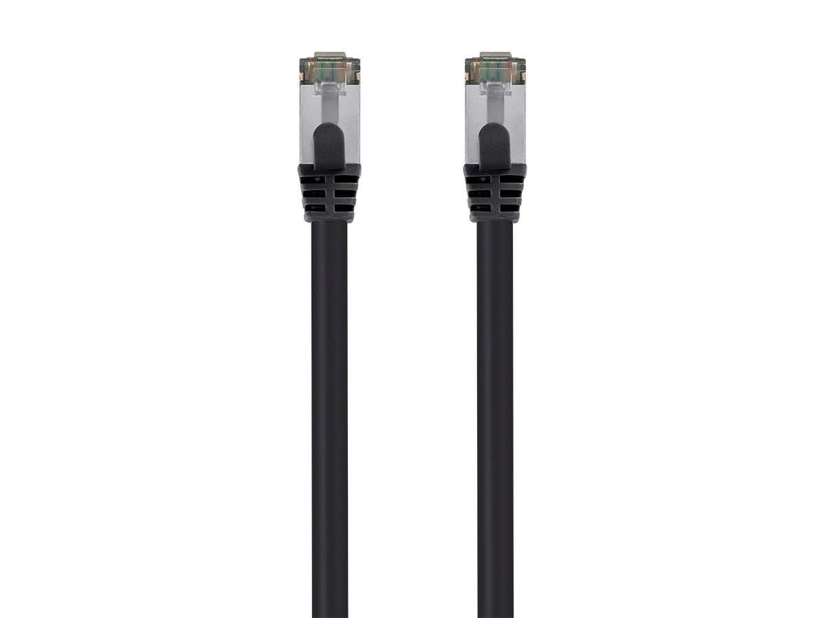 Cat8 50ft Black Patch Cable Double Shielded (S/FTP) 50 Feet,