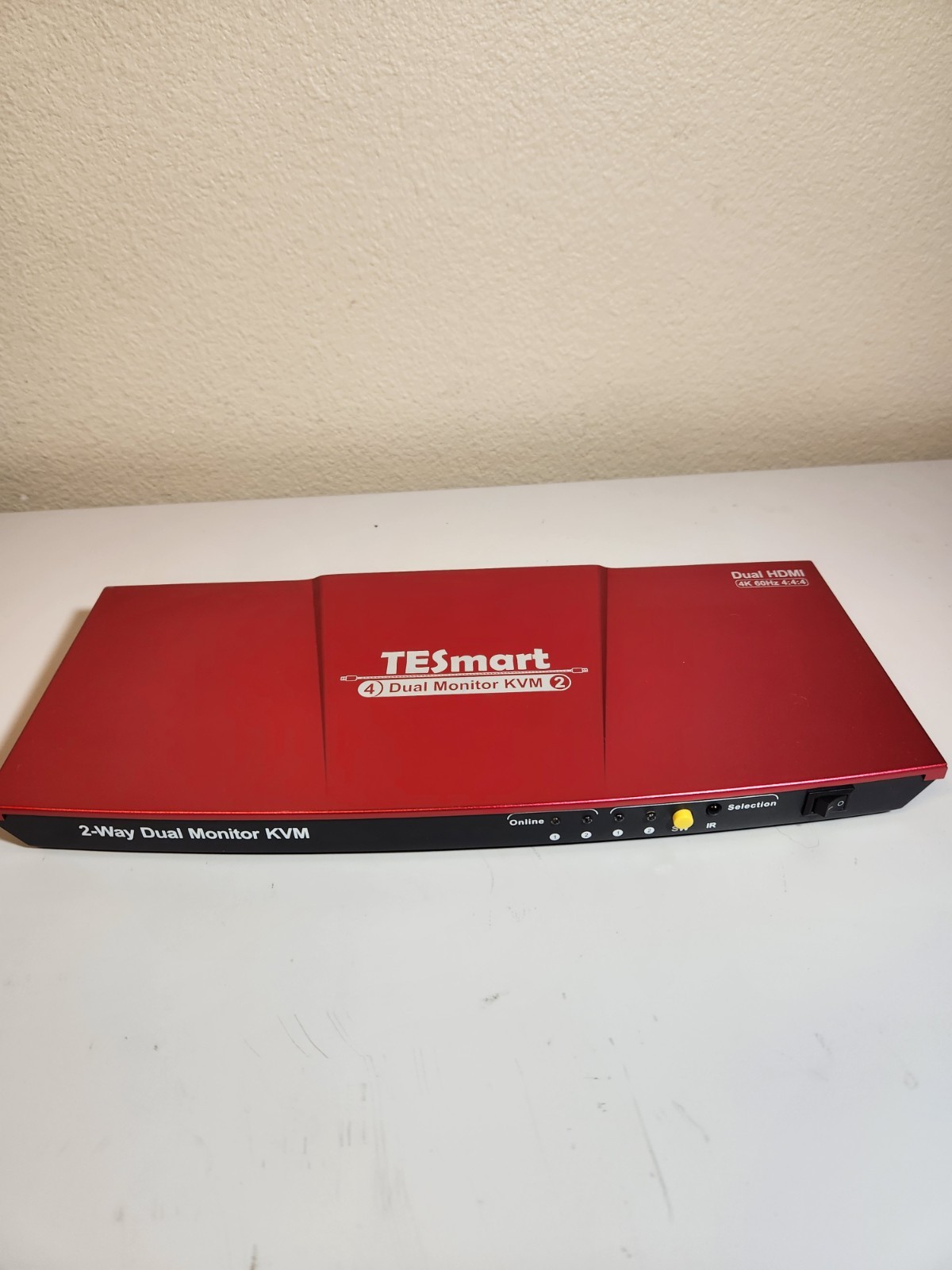 TESmart HKS0402A1U 4K 2-Port HDMI KVM Switch - NO POWER CORD