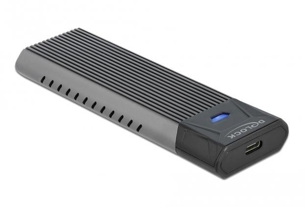 DeLOCK 42638 storage drive enclosure SSD enclosure Black, Grey M.2