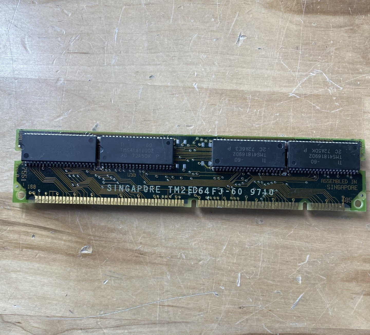 Texas Instruments TI EDO DRAM SIMM 16MB TM2ED64FJ-60 Vintage Computer Memory