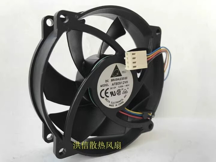 Delta AFB0912VH DC12V 0.60A 92*25MM 4-Wire PWM Cooling Fan